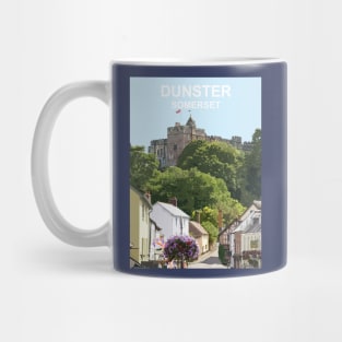 Somerset Dunster. Exmoor Travel location poster Mug